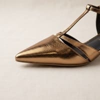 Zapatos destalonados tacón oro rosa Bruno Premi foto 7