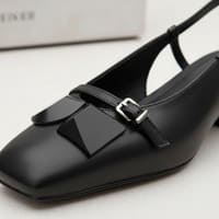 Zapato negro tacón destalonado Bruno Premi foto 6