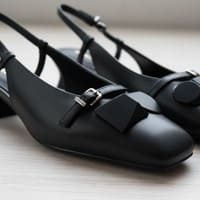 Zapato negro tacón destalonado Bruno Premi foto 7