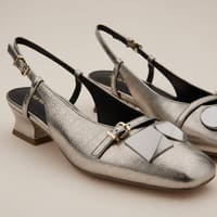 Zapatos dorados tacón destalonados Bruno Premi foto 7