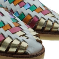 Sandalias mujer cerradas Mapache multicolor foto 5