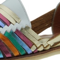 Sandalias mujer cerradas Mapache multicolor foto 6