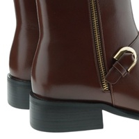 Botín plano hebillas Noa Harmon en piel marrón foto 7