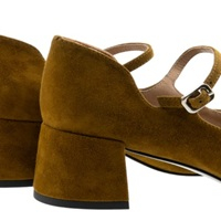 Zapatos tacón hebilla mujer Bibi Lou – Bicolor ante cómodo foto 6