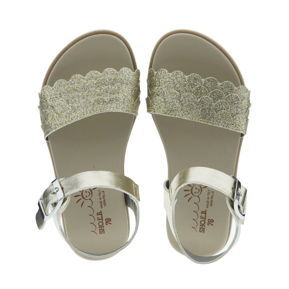 Sandalias niña purpurina hebilla Eb 0221E2 foto 2