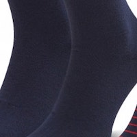 Calcetines algodón caballero rayas Tommy Hilfiger 100001496 foto 5