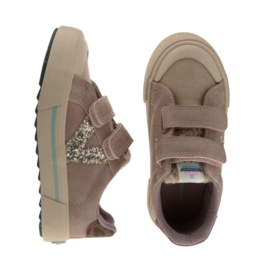 Zapatillas Niña Rosas Velcro Victoria foto 2