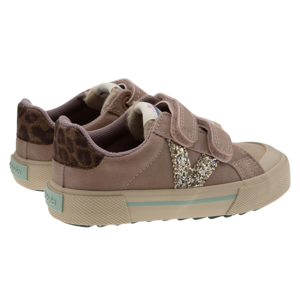 Zapatillas Niña Rosas Velcro Victoria foto 4