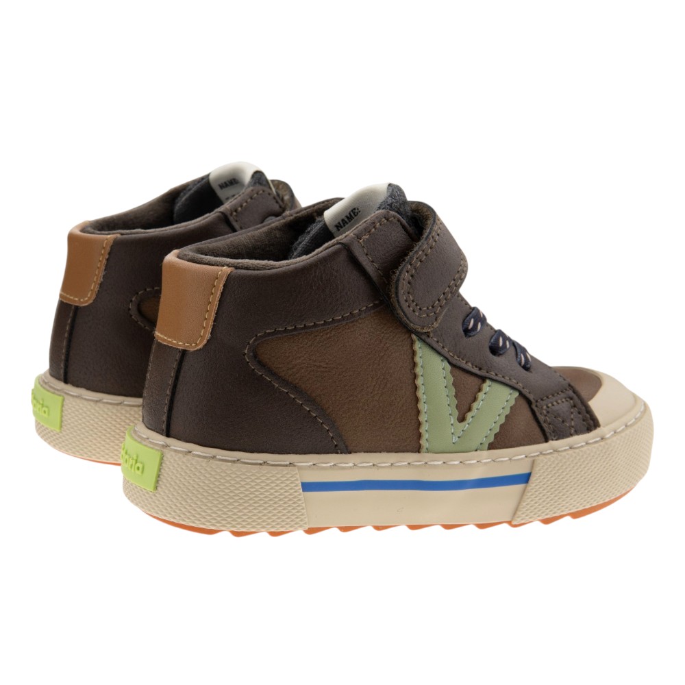 Botas Deportivas Marrones Velcros Victoria Niño foto 4