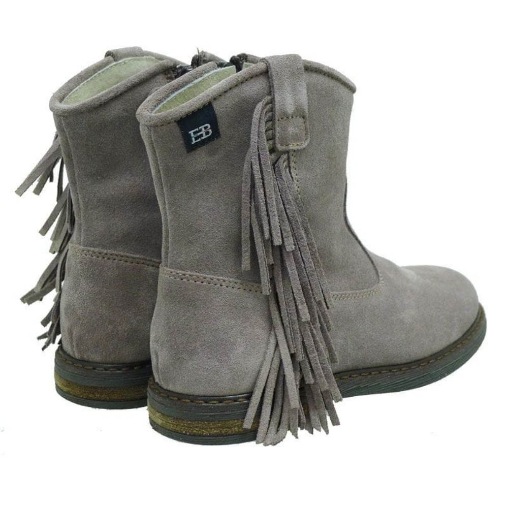 Botín campero adorno flecos piel ante Eb 1101 foto 4