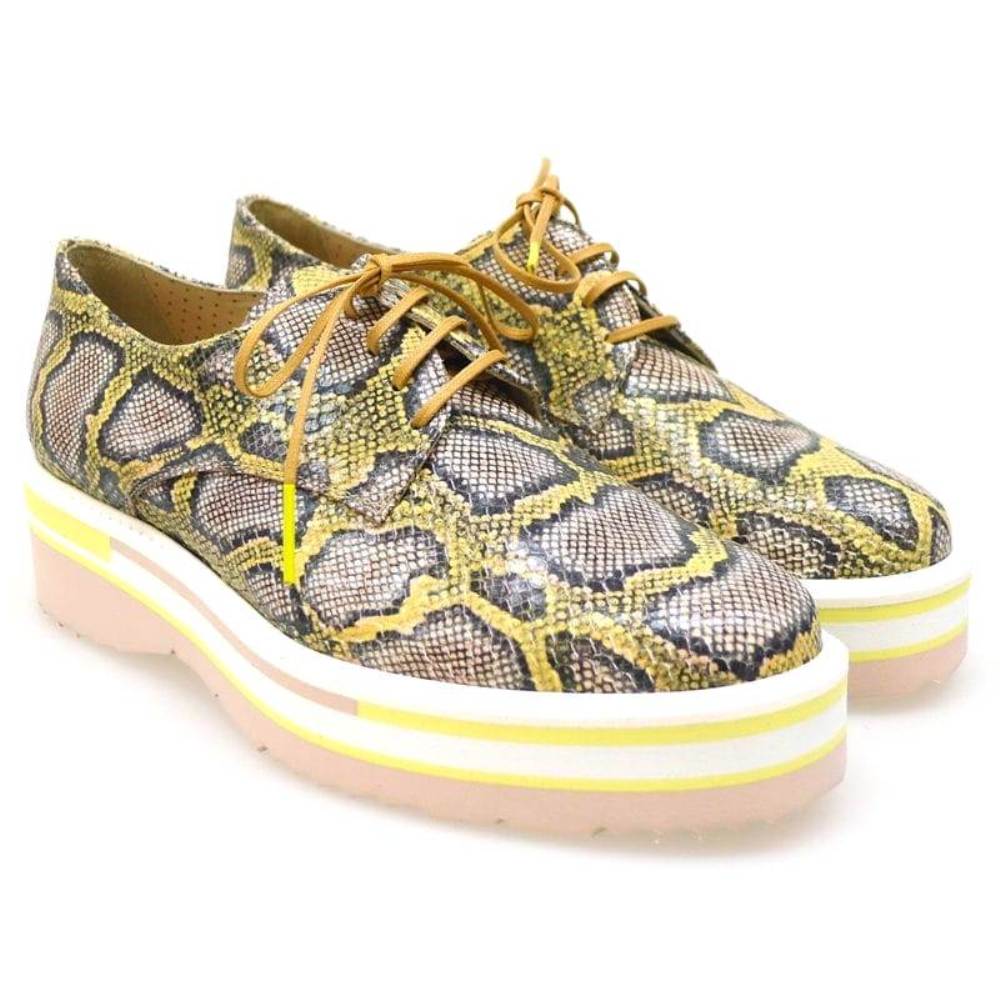 Blucher plataforma mujer Pertini 11560 Lila