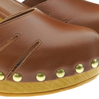 Zueco madera tacón y plataforma hebilla Carrile Woman 11830 foto 5