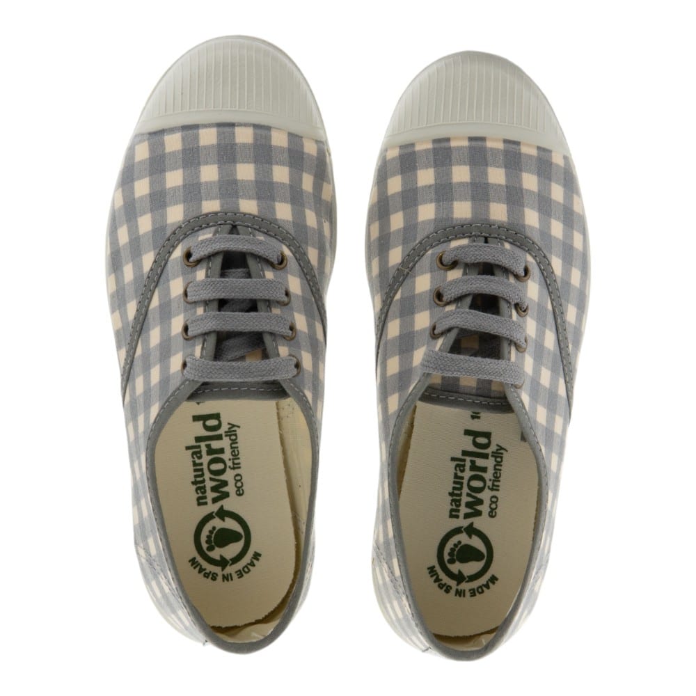 Compra Zapatillas Lonas Mujer Natural World Cuadros | Carrile foto 2