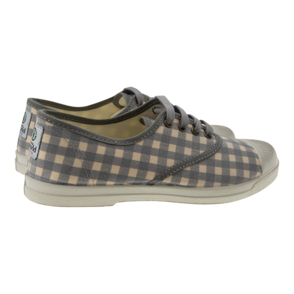 Compra Zapatillas Lonas Mujer Natural World Cuadros | Carrile foto 4