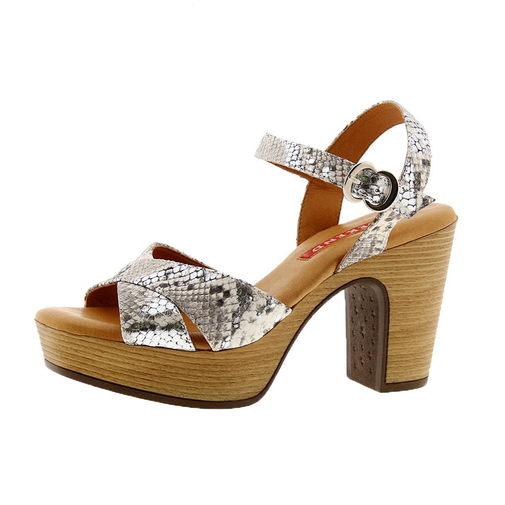 Sandalias pyton tacón madera Pedro Miralles 12318 foto 3