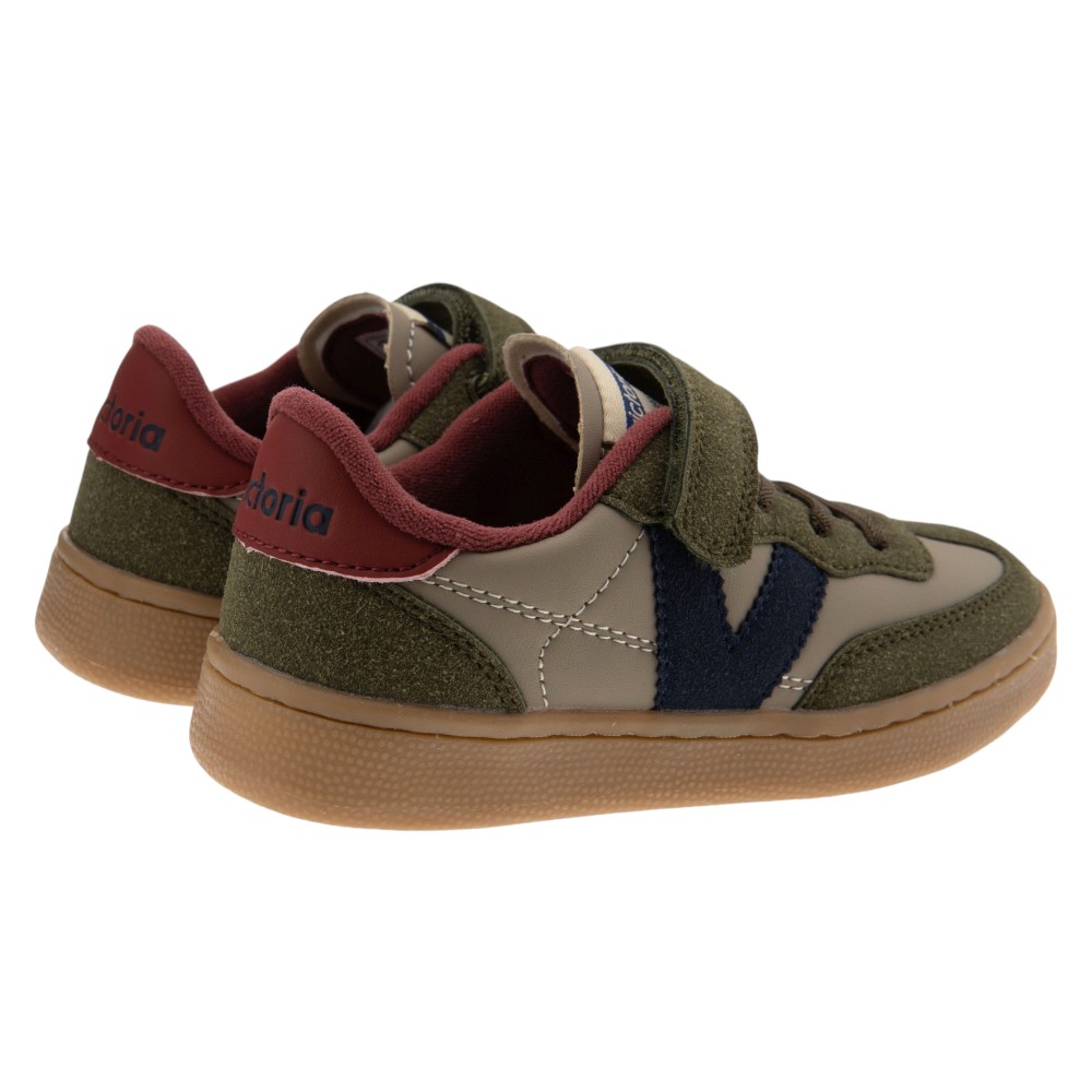 Zapato Deportivo Velcro Kaki Niño Victoria foto 4