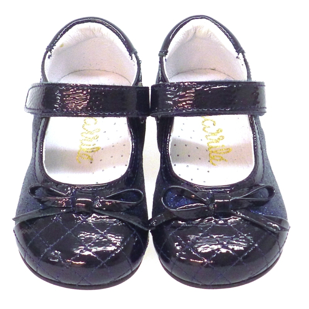 Merceditas bebé niña glitter y lazos Outlet Carrile foto 2