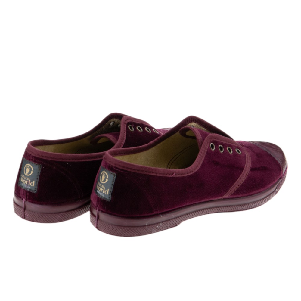Zapatillas terciopelo mujer Natural World – Estilo y sostenibilidad foto 4
