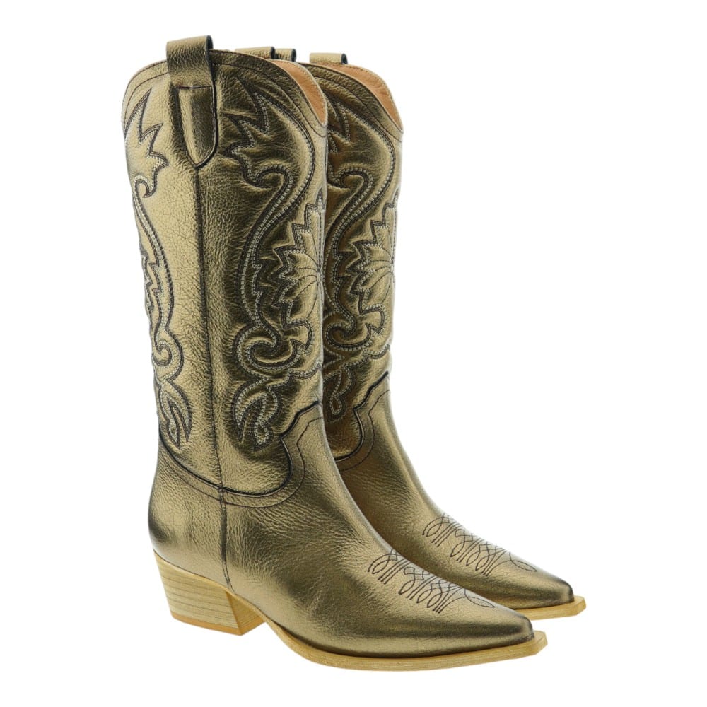 Bota campera metalizada cobre Vienty 13240