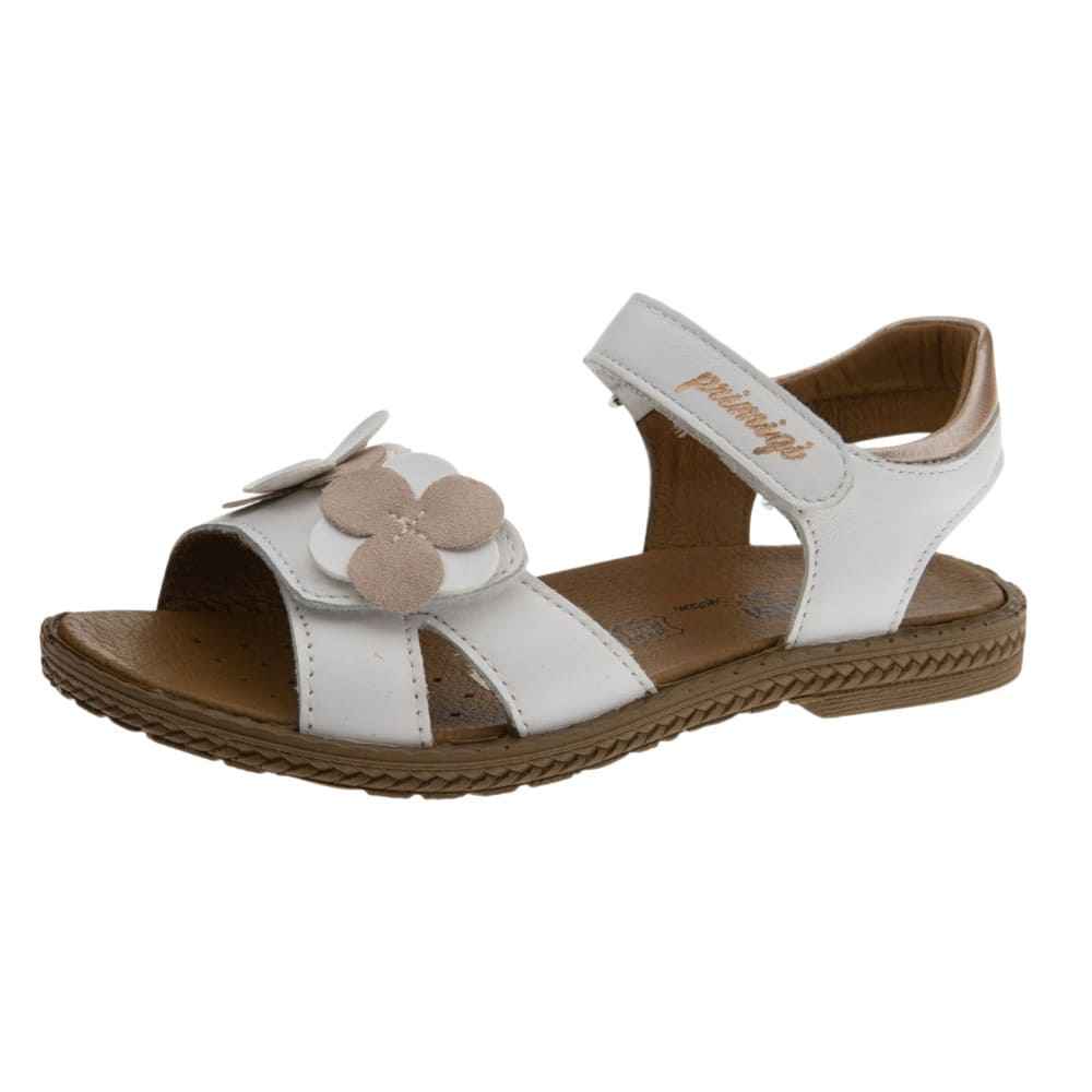 Sandalias niña flores velcros Primigi en blanco foto 3