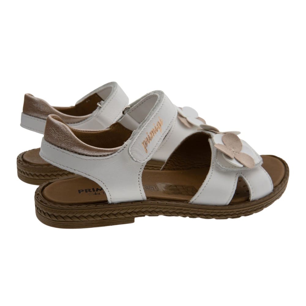 Sandalias niña flores velcros Primigi en blanco foto 4