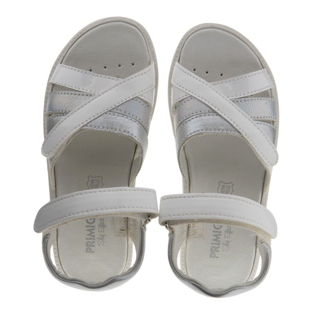 Sandalias blancas niña velcros Primigi foto 2