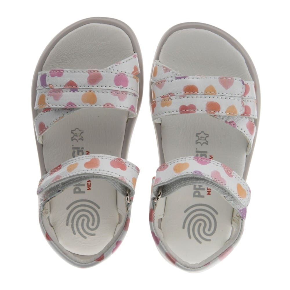Sandalias blancas y corazones velcro Primigi foto 2