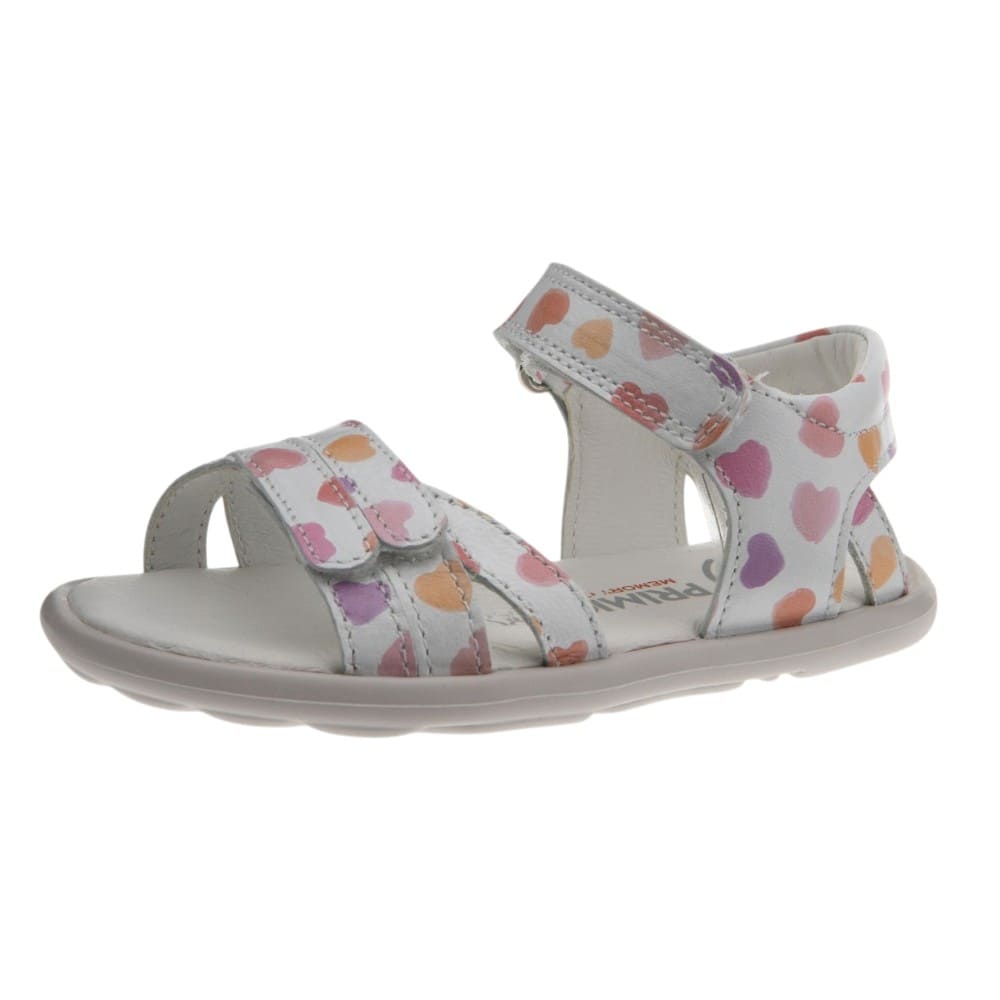 Sandalias blancas y corazones velcro Primigi foto 3