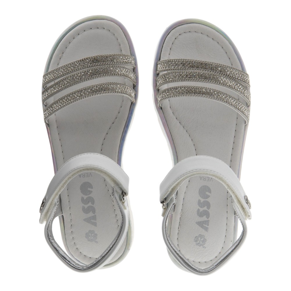 Sandalias strass niña Asso foto 2
