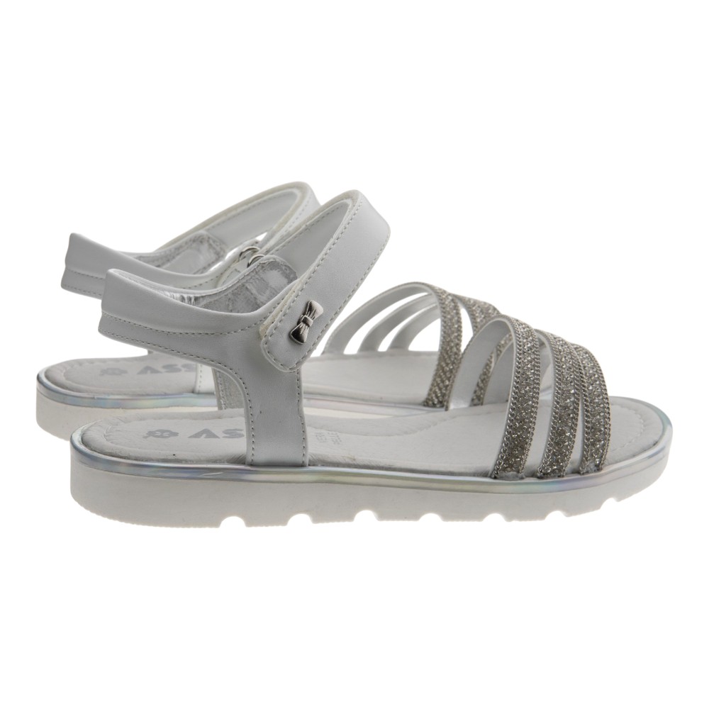 Sandalias strass niña Asso foto 4