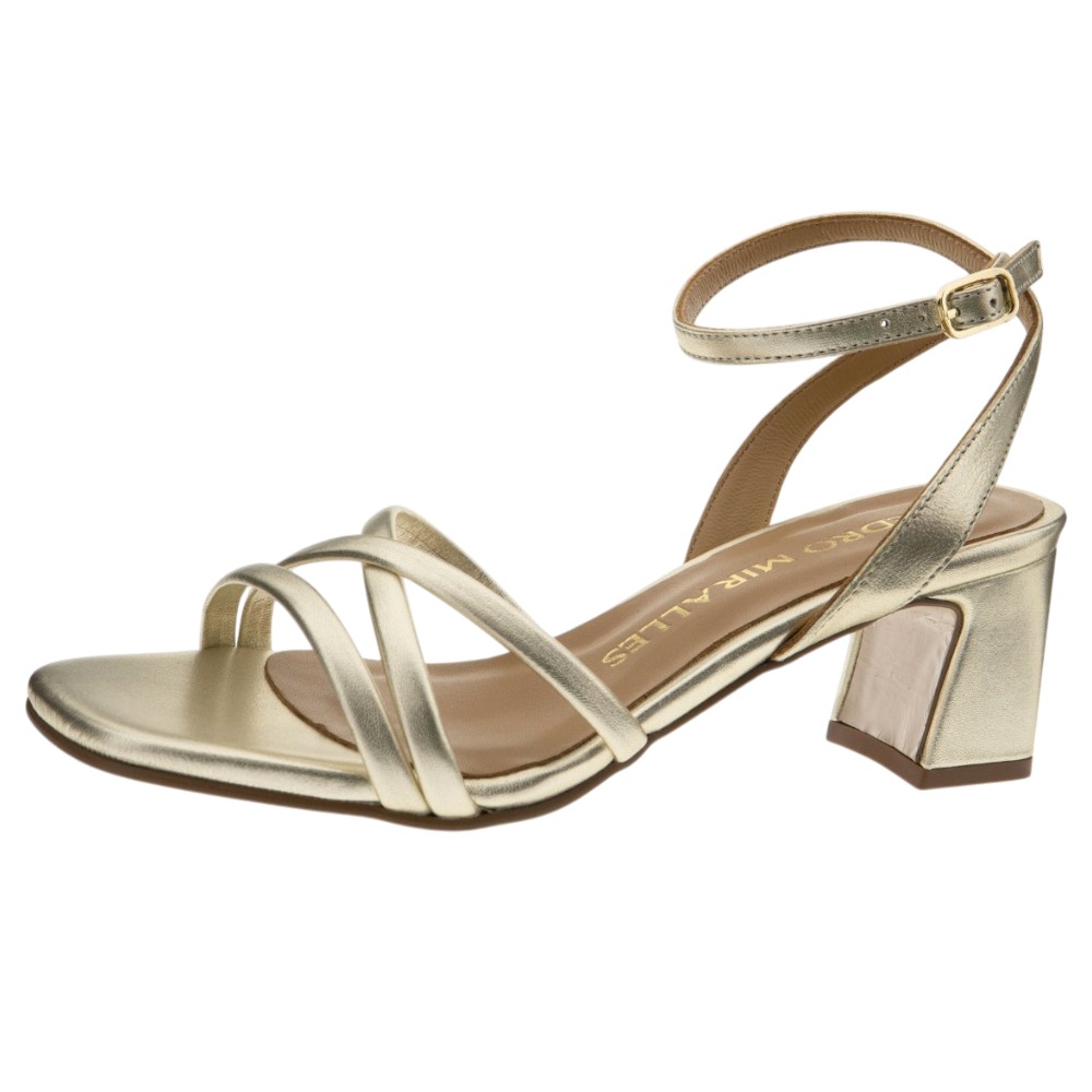 Sandalias Fiesta Doradas Pulsera Pedro Miralles | Elegancia para Eventos foto 3