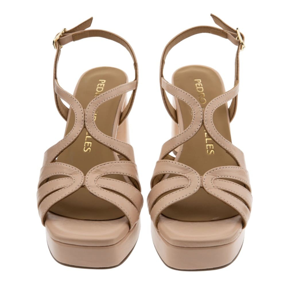 Sandalias fiesta piel tacón ancho Pedro Miralles foto 2