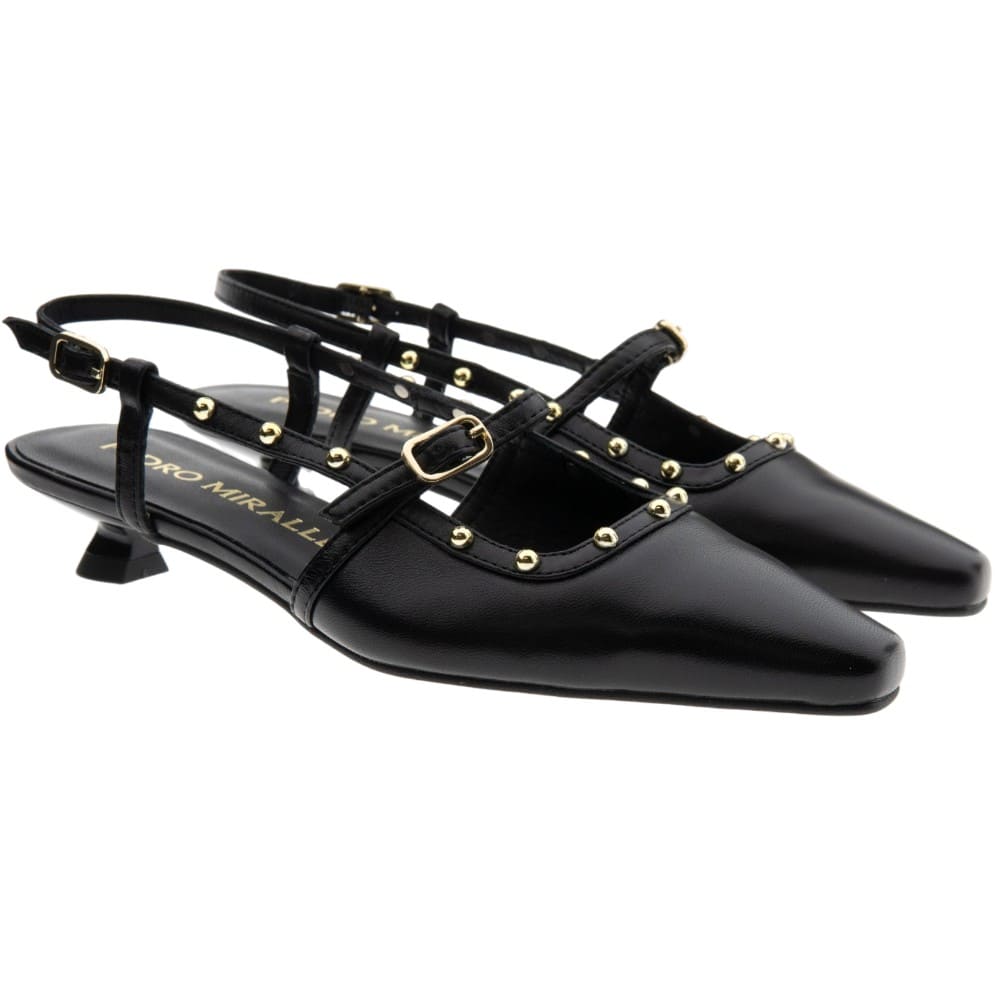 Zapato piel destalonado tacón chupete Pedro Miralles 18604