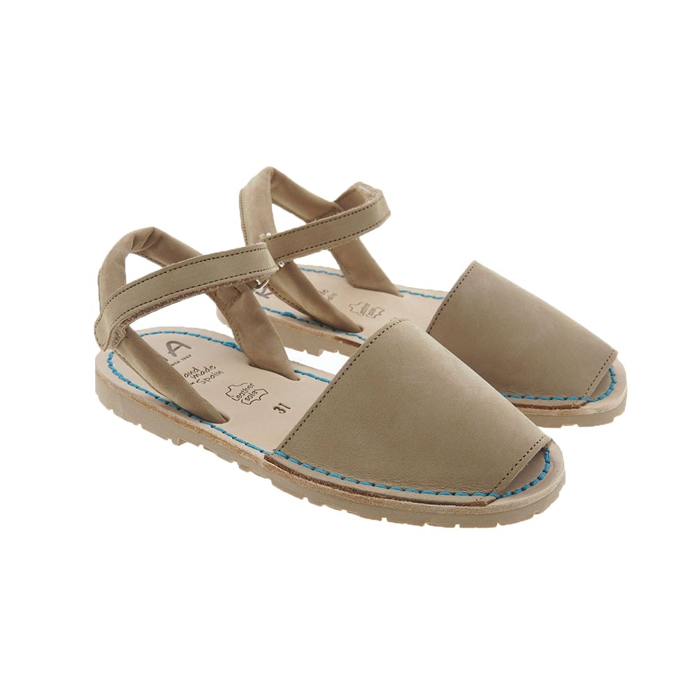 Menorquinas velcro piel ante pespuntes Ria 20090