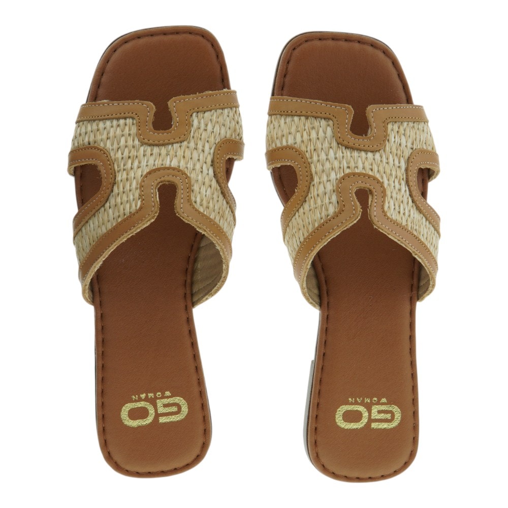 Sandalias planas rafia Go Woman – estilo natural para verano foto 2