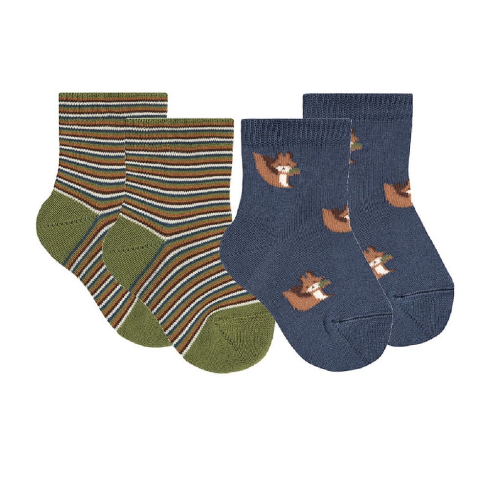 Set Calcetines Condor Alogodón Ardillas y Rayas 20365/4