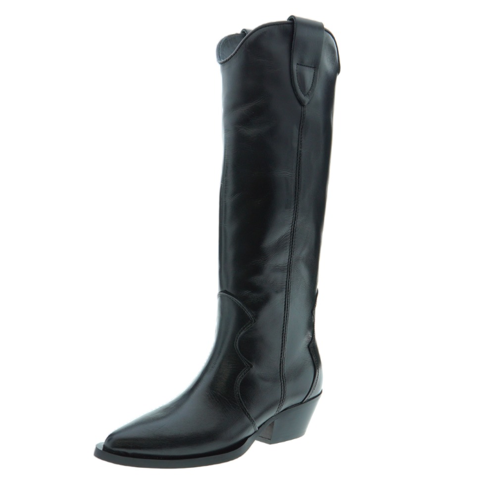 Bota piel campera alta tacón Alpe 20541 foto 3