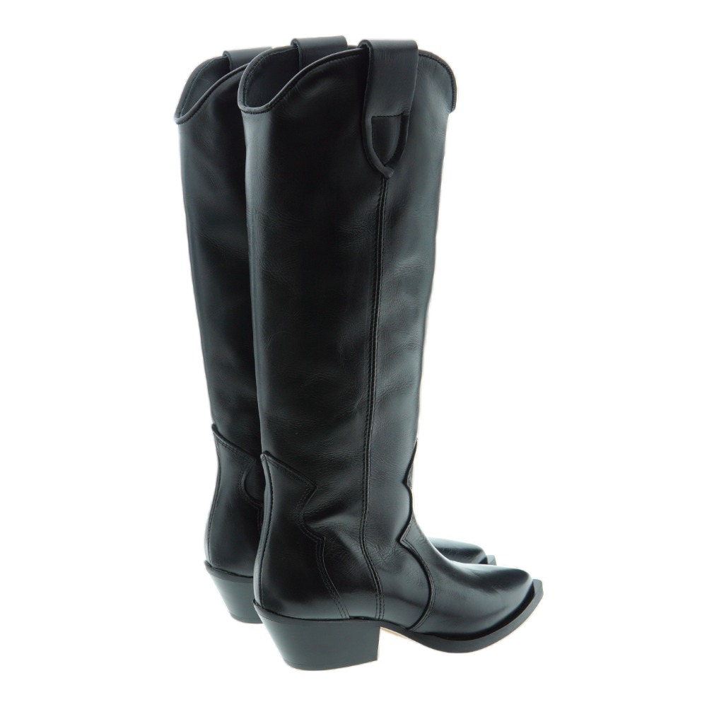 Bota piel campera alta tacón Alpe 20541 foto 4