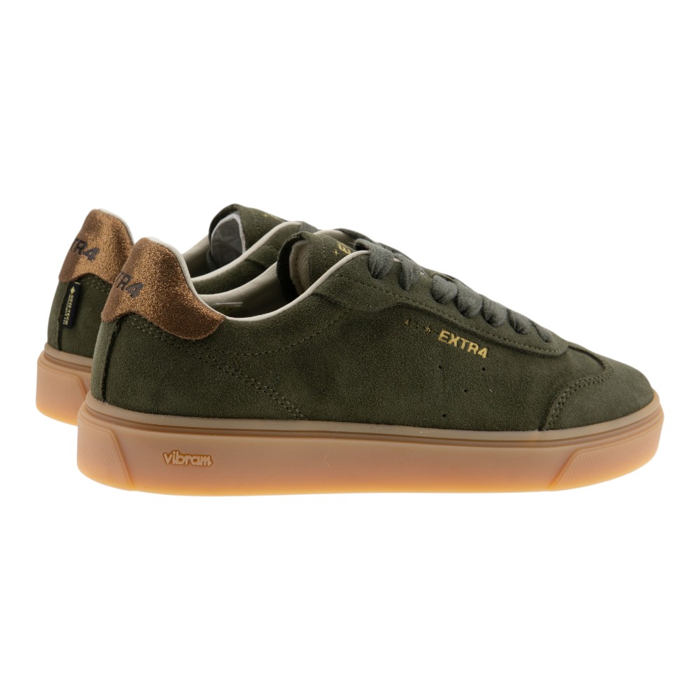 Zapatillas sneakers ante kaki mujer Extra4 foto 4