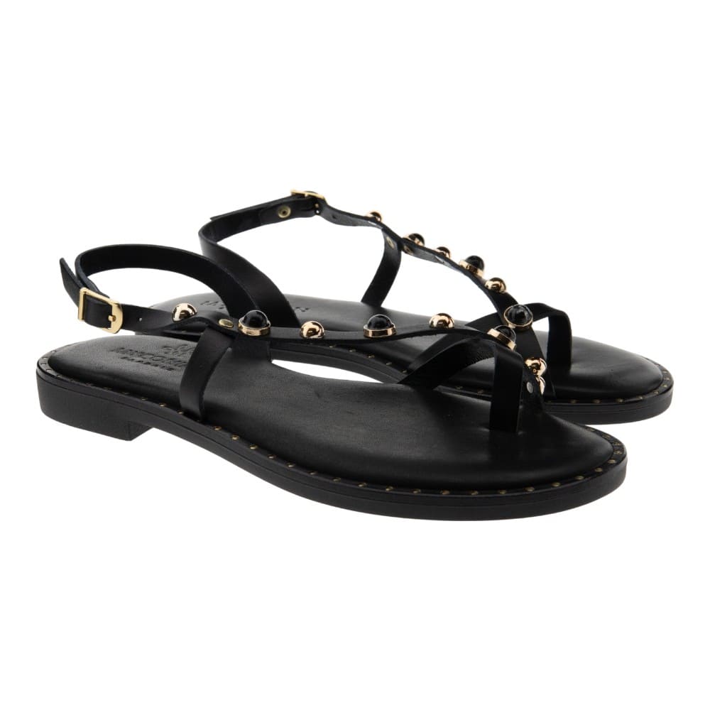 Sandalias esclavas dedo tachas Myconian 221603