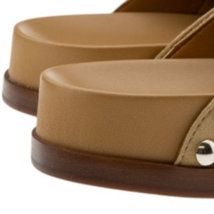 Zuecos beige mujer Alpe cómodos y con estilo para primavera-verano foto 5