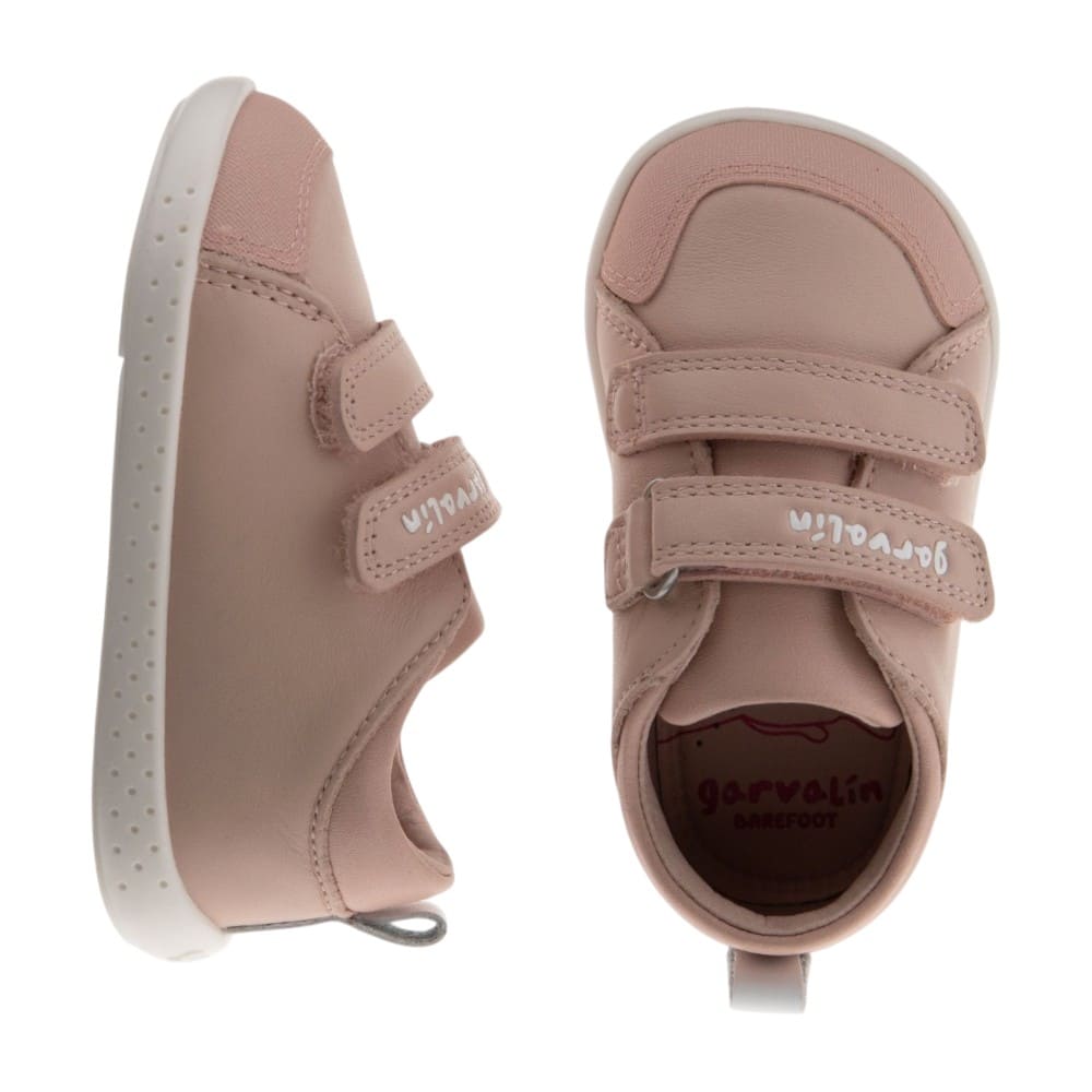Zapatillas rosas barefoot velcros Garvalín para bebé foto 2