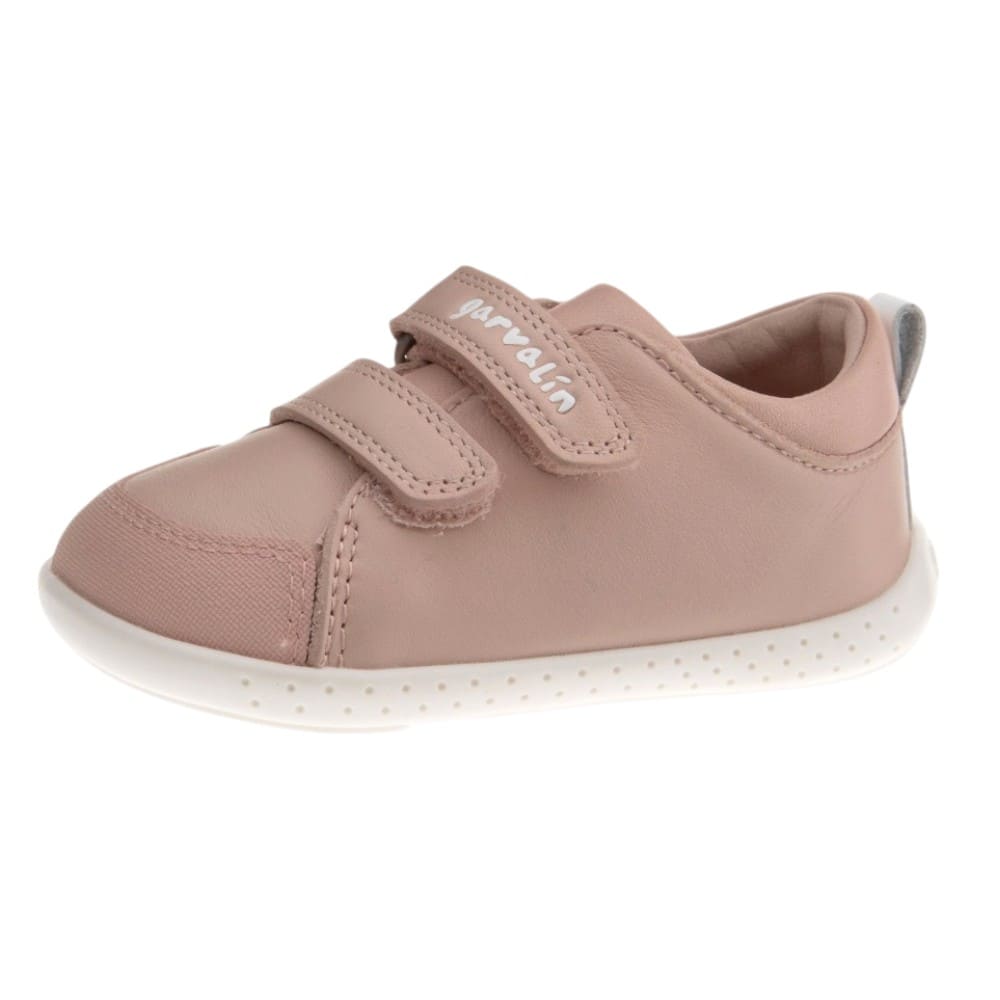 Zapatillas rosas barefoot velcros Garvalín para bebé foto 3