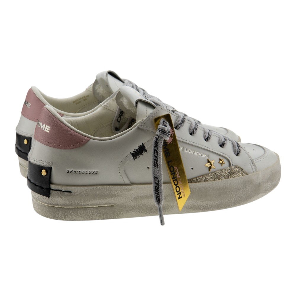 Zapatillas mujer casual blancas | Crime London exclusivas foto 4