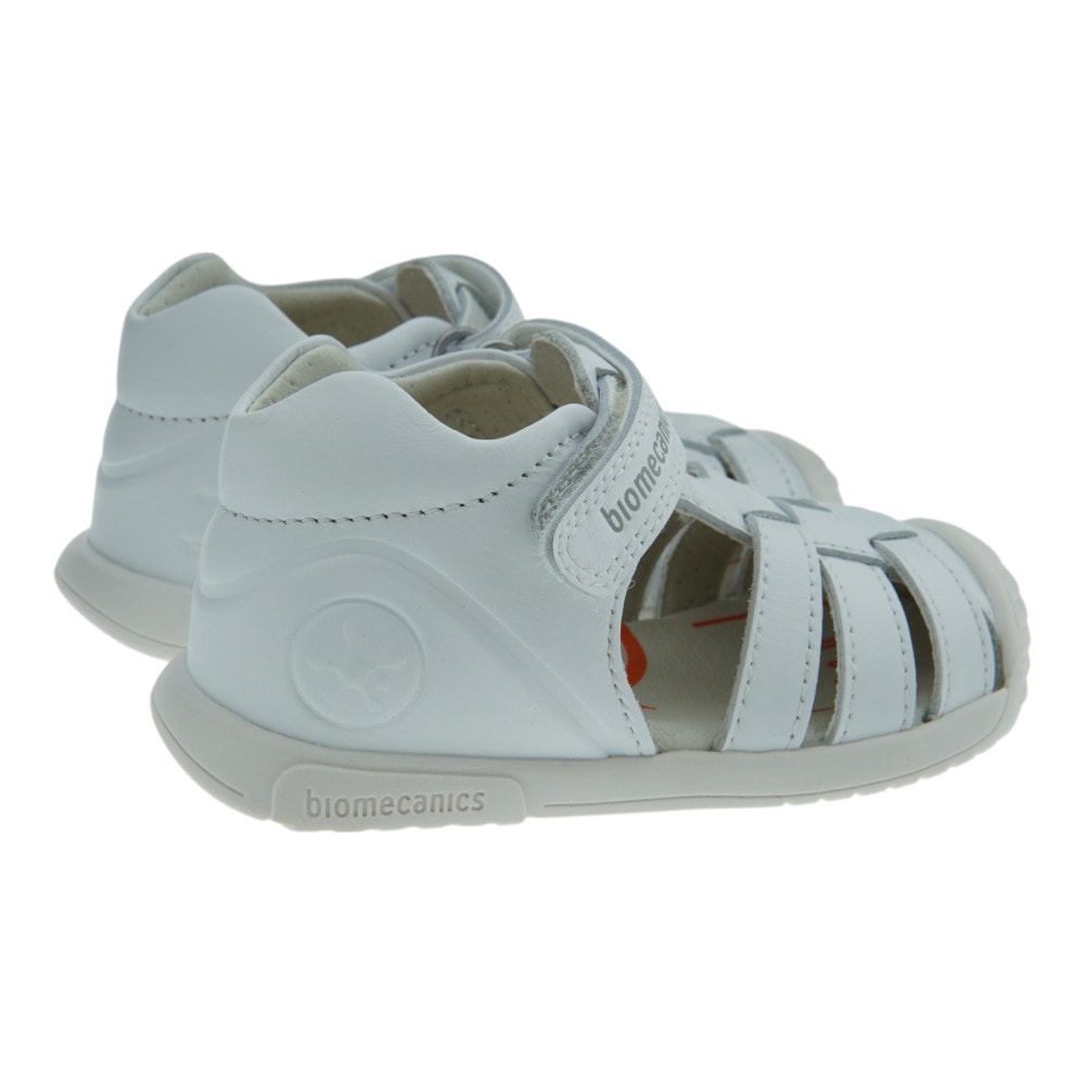 Sandalias bebé blancas Biomecanics de piel foto 4