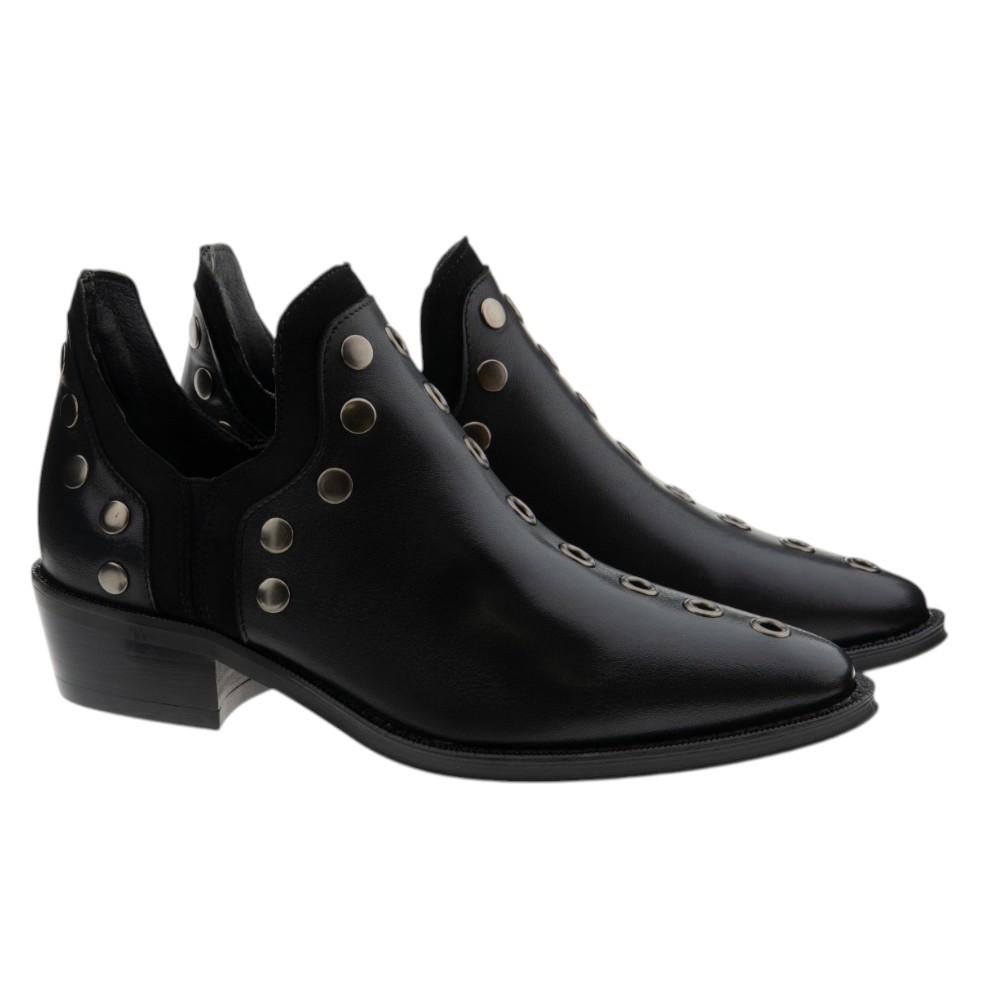 Botines negros punta Another Trend 255117