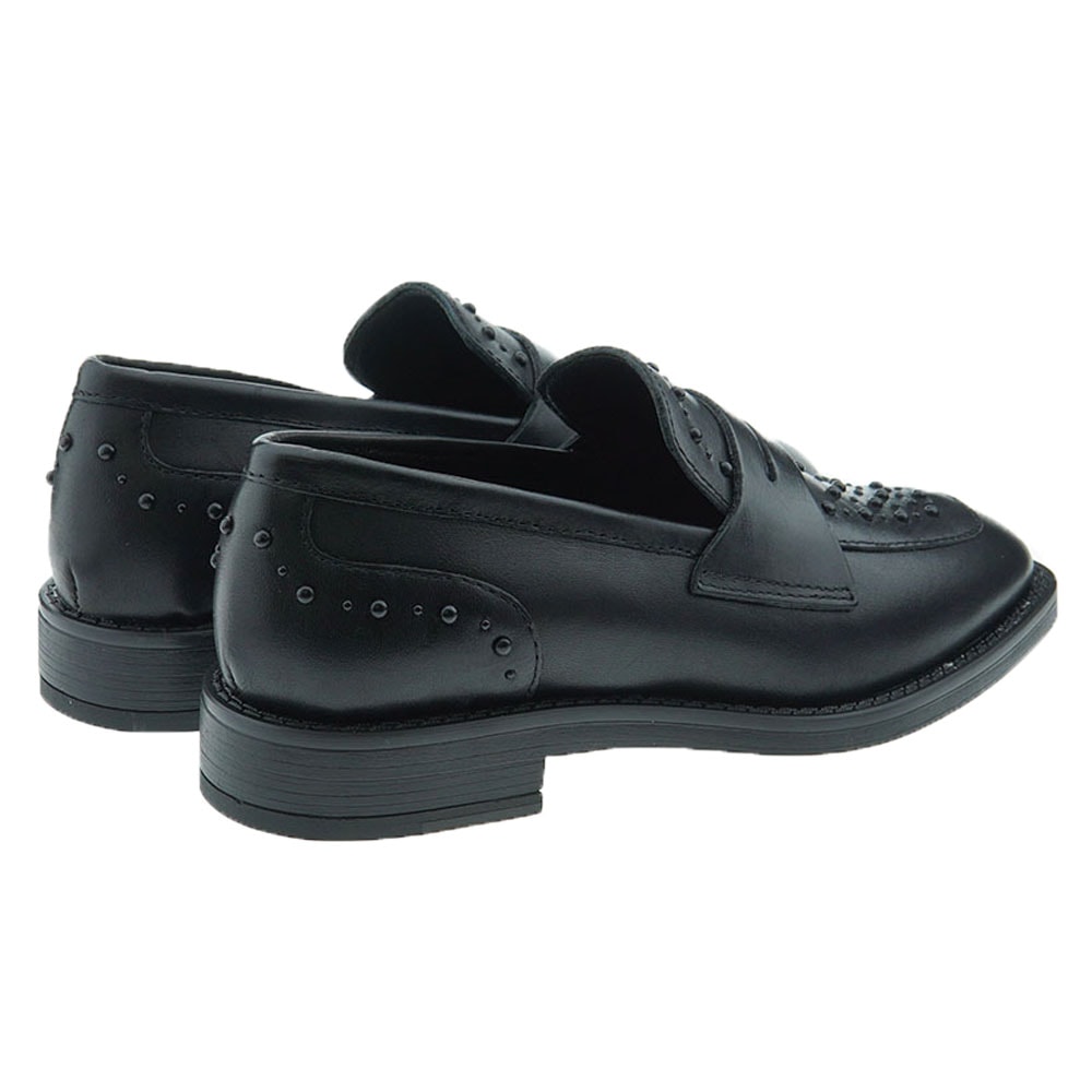 Mocasines piel mujer tachas Alpe 256917 foto 4