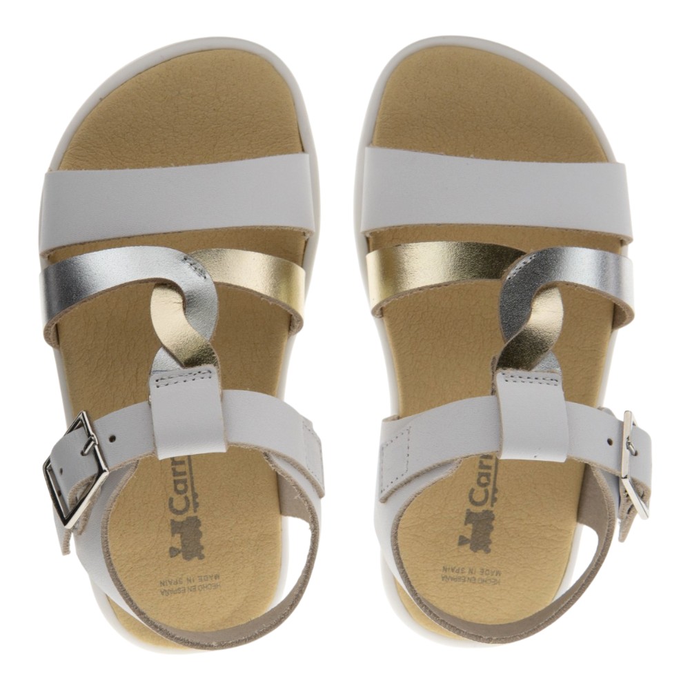 Sandalias respetuosas blancas niña Carrile foto 2