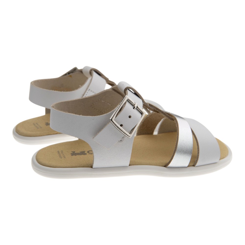 Sandalias respetuosas blancas niña Carrile foto 4