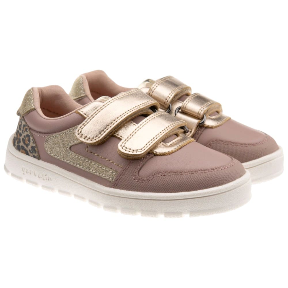 Zapatillas piel rosas niña Biomecanics 261502